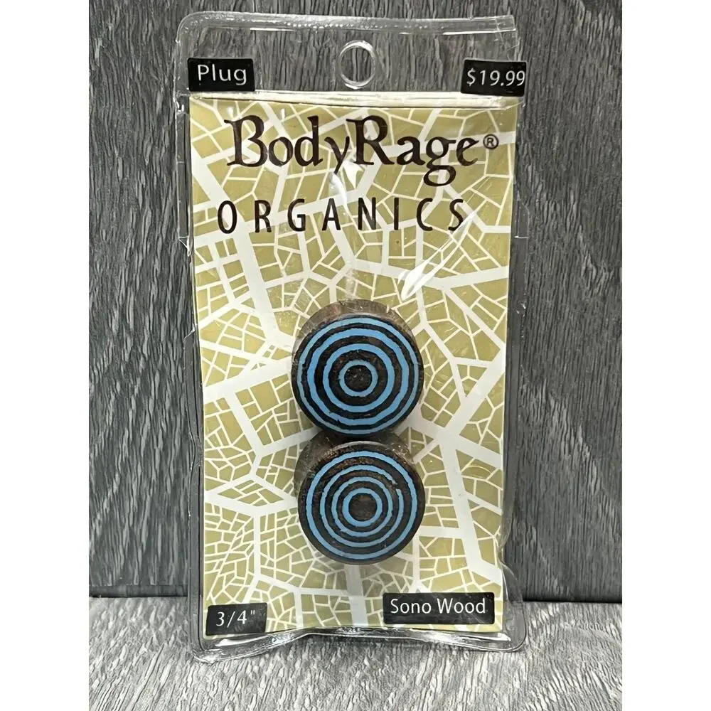 BodyRage Organics‎ Wood Plug 3/4
